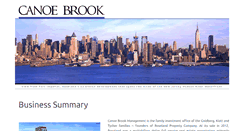 Desktop Screenshot of canoebrook.com